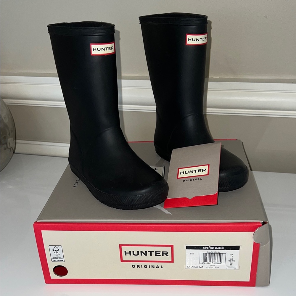 Hunter Original Black Waterproof Boots